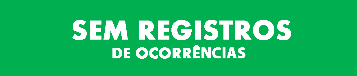 Sem registros de ocorrências